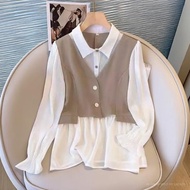 OCHA Tops Vest Wanita Big Size | Atasan Dewasa Ukuran Jumbo | Kemeja / Vest Style Korea