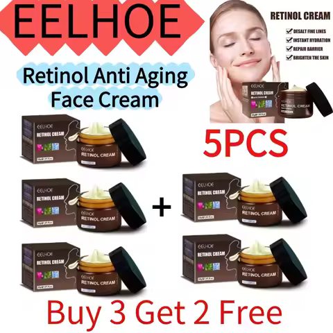 EELHOE 1/2/3/5PCS(Buy 3 Get 2 Free)Retinol Anti Aging Face Cream Advanced Firming Lifting Moisturizi