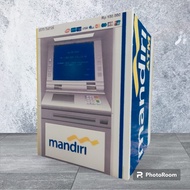 KAYU MESIN Piggy Bank Safe Money Key Atm Machine Motif Large Jumbo Wooden Piggy Bank Unique Miniatur