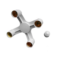 4 E27 to E27 Branch Lamp Socket Adapter Splitter Adapter Bulb Lamp