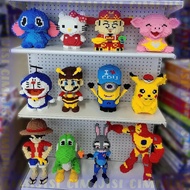 Nano Block Lego Mini Brick DIY 3D Mainan Anak Kado Lucu Action Figure Toys Lotso Kuromi Sanrio Mario