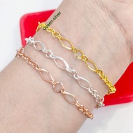 925 Silver Gold Plated Adult Bracelet