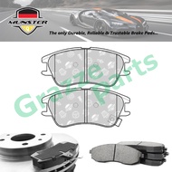 Münster Disc Brake Pad Front for Hyundai Atos (Facelift) MX 1.0i 2002-2005 G4HC-E Atos Prima MX 1.1 