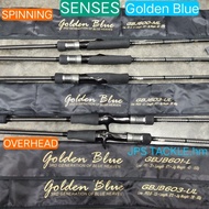 Senses Golden blue jigging rod baitcasting/spinning rod senses