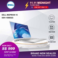 【Express Delivery】DELL New Inspiron 15 5000 Laptop (5501) | i7-1065G7 | 8GB RAM | 512GB SSD | MX330 Graphics | 2Y Dell onsite warranty | 5501-106852G