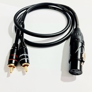 Canon female jack with 2 lotus heads (AV) Nakamichi - High quality imported goods (AV jack made of p