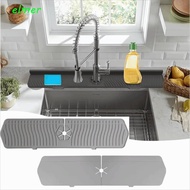 ELMER Kitchen Silicone Faucet Mat, Anti-Splash Foldable Sink Faucet Mat, Durable Extended Non-Slip F