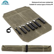 OPENMALL Storage Bag Chef Picnic Camping Barbecue Kitchen Portable Storage Bag Wet Wax Canvas for Ch