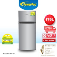 PowerPac 2-Door Fridge 170L with Freezer (PPF170)
