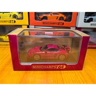 [Ready Stock 1pc] 1/64 Mini Cut MINICHAMPS Co-Branded with TARMACWorks Porsche Cayman GT4 RS Brand N