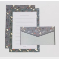 MEDIUM ENVELOPE AND LETTER PAPER / MOTIF ENVELOPE SET (1 envelope + 2 letter papers)