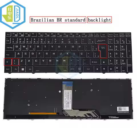 US UK BR PO IT Backlit Keyboard For CLEVO CVM18H93US9430 CVM18H93US9430B 6-80-PC510-010-1 Aspire Lit