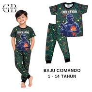 Baju askar budak lelaki Commando( 1-8 Tahun )/ baju budak lelaki / baju tidur budak Murah / Boy Slee