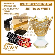 AAZ SET TD320 BLACK & WHITE / BAKHOOR AAZ 40g Complete Set