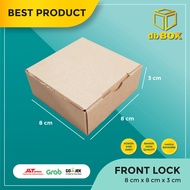 (10pcs) Cardboard Size 8x8x3 ....Die Cut cake box, snack - accessories - etc. pizza box model