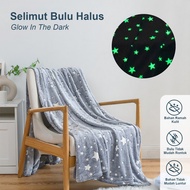 Luxuryparty/MT-2A Glow-In-The-Dark Fleece Blanket Glow-In-The-Dark Fleece Blanket/ Size 150cm X 200C