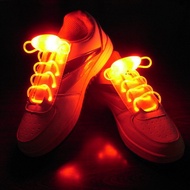 New LED Sport Shoe Laces Luminous Shoelaces Glow Shoe Strings Round Flash Light Shoelaces No Tie Lazy Shoe Laces Party Decor