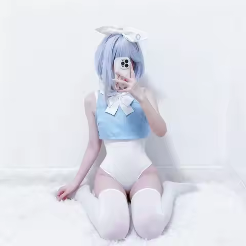Blue Archive Arona Cosplay Sukumizu JK Sailor Suit - White One-Piece Swimsuit Ensemble