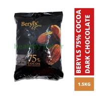 Beryls Dark Chocolate Coins 75% 1.5kg / beryl's Chocolate / Coklat Coin / halal / ready stock