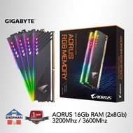 Gigabyte Aorus Rgb 16Gb (2x8Gb) DDR4 RAM 3200Mhz / 3333Mhz / 3600Mhz / 3733Mhz / 4400Mhz RAM