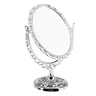 2 Sides Makeup Mirror Stand Table Cosmetic Mirror Plastic Dresser Mirrors Tools