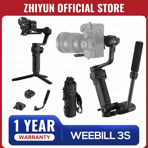 ZHIYUN Official Weebill 3S 3-Axis Camera Stabilizer Gimbal Handheld Bluetooth Control Fill Light for