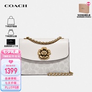 蔻驰（COACH）女包奢侈品专柜款Parker山茶花链条斜挎包34256【官方授权直供】