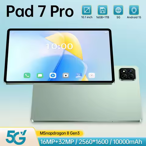 NEW Pad 7 Pro 22GB+2TB 5G Dual SIM Tablet Android Global Version Original 10000mAh 10.1" Tablet PC U