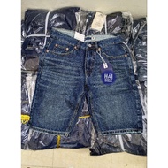 Lv men's jean shorts in Japanese fabric