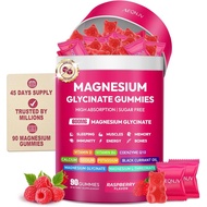 Magnesium Glycinate Gummies 600mg, High Absorption Magnesium Supplement, Sugar Free Chewables Gummie