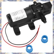 (ICTE) Black DC 12V 60W high-pressure mini membrane water pump automatic shutdown 5L / min
