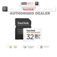 SanDisk High Endurance  Micro SDHC/SDXC (32GB/64GB/128GB/256GB) C10 100MB/s Memory Card with Adapter