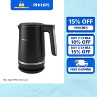 (NEW) PHILIPS Double Wall Kettle 7000 Series HD9396/90, 1.7L, Stainless Steel, Digital Display, Temp