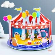 Piggy Peppa Puzzle 3D Three-Dimensional Model 2-4-6 Children's Three-Dimensional Puzzle Boys Girls