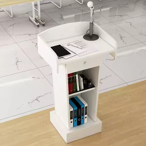 Small Platform Reception Desk Shopping Guide Office Hotel Emcee's Speech Podium Teacher's Classroom 