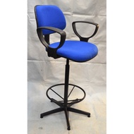 High Drafting chair with armrest , 360 Degree Swivel, Fixed height 72cm