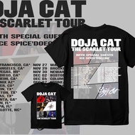 DOJA CAT Kaos The Scarlet Tour Baju Printed Kaos unisex Kaos 100% cotton  T-Shirt casual Baju