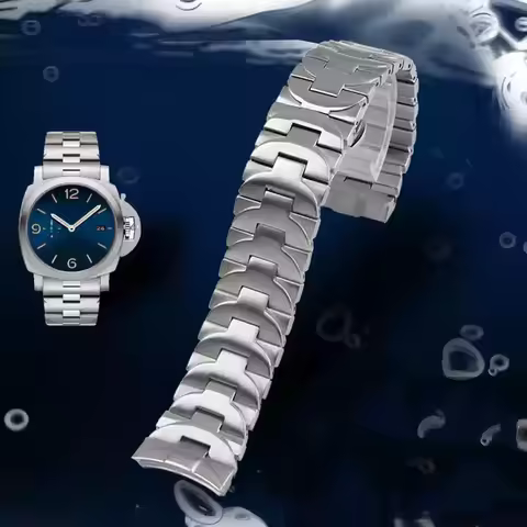 Solid Stainless Steel Steel Accessories for Panerai Luminor Series Pam441 111 Arc Interface Men's Wa