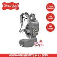 Dialogue Baby Super Hipseat Carrier 9-In-1 Gendongan Depan Bayi Berry Baby