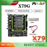 [luxiang.] X79G Motherboard+ Cable+Bezel LGA2011 4XDDR3 RECC Slot M.2 NVME PCI-E X16 6XUSB2.0 SATA3.