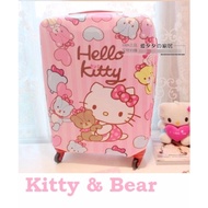 20-22 Inch Kitty &amp; Bear Luggage Protector M Size0-22 Inch Kitty &amp; Bear Luggage Protector M Size