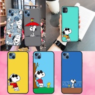 soft black iPhone 13 13 Pro 13 Pro Max 14 14Plus 14Pro 14Pro Max Snoopy1 phone case