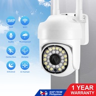 CCTV Murah Sambung Ke Hp CCTV Outdoor Waterproof Wireless WiFi 2MP HD Full Color CCTV Jarak Jauh Pan