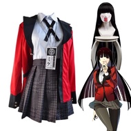 Kakegurui Jabami Yumeko Cosplay Costume Halloween Sayaka Compulsive Gambler Anime School Girl Pleate