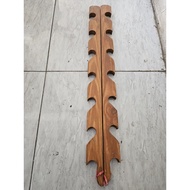 7-SLOT Thick Wood Shelf Fishing Rack Rod Rack