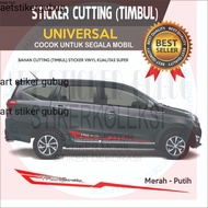 sticker striping mobil warna abu-abu modif calya sygra toyota avanza inova xenia