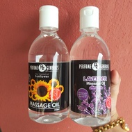 PERFUME GENERICS MASSAGE OIL 410ml (Sunflower/Goat's milk/Lavender) / MINYAK MATAHARI MASSAGE OIL