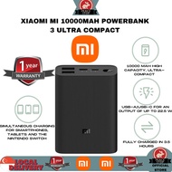 Mi 10000 mAh Power Bank 3 Ultra Compact 22.5W PowerBank Fast charging