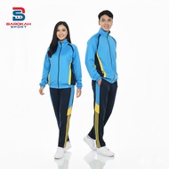 Setelan jaket celana olahraga seragam olahraga one set jaket celana olahraga