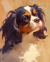 Paint by Numbers Kit for Adults Cavalier King Charles Spaniel Adult Paint by Number Kits on Canvas f